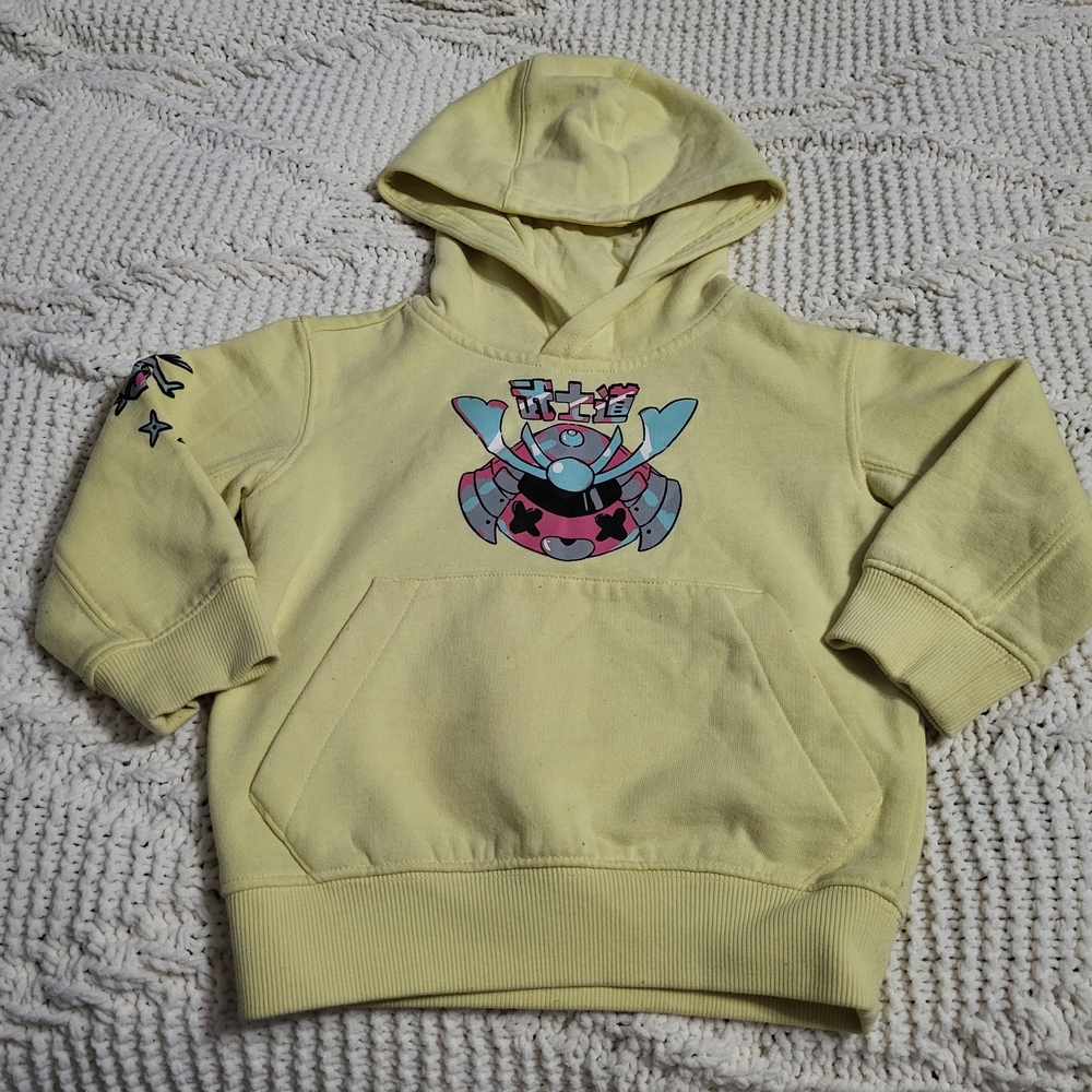Jordan Craig Kids Hoodie Sweatshirt with Sweatpants- Light Yellow with Graphic